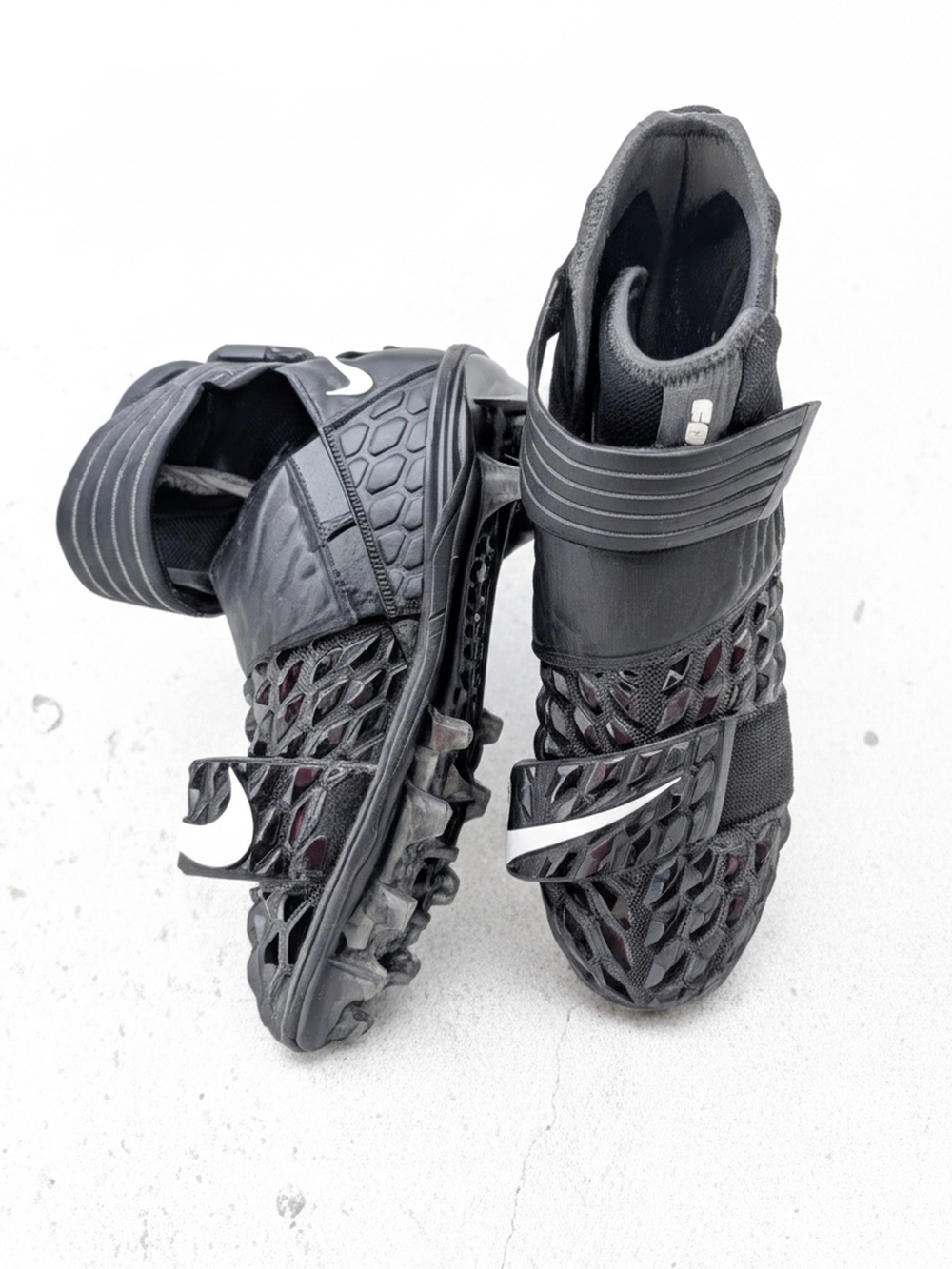 Nike Men’s Black Soccer Cleats with White Swoosh